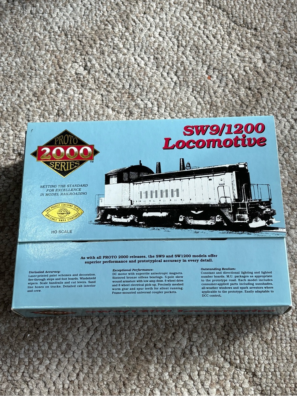 Proto 2000 SW9/1200 Locomotive Model - Light Blue
